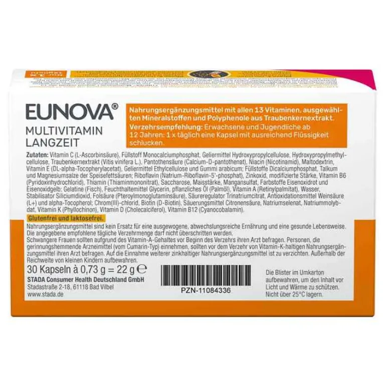 Online Eunova Langzeit Kapseln, 30 St