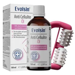 Clearance Evolsin Cellulite Öl mit Massageroller, 100 ml