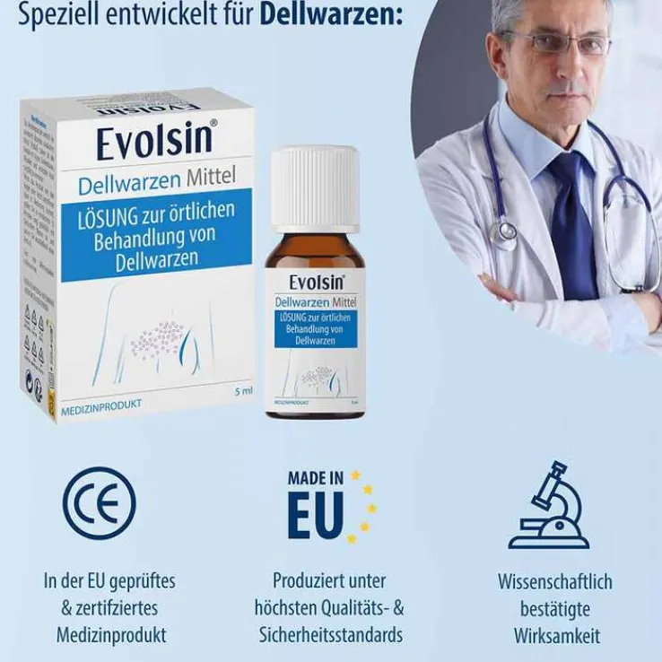 Evolsin Dellwarzen Mittel Lösung, 5 ml