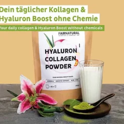 Fairnatural Kollagen Hyaluron + Vitamin C Pulver, 450 g