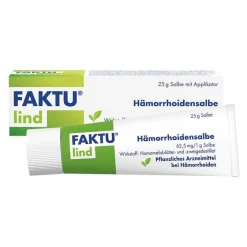 Hot Faktu lind Hämorrhoidensalbe mit Hamamelis, 25 g