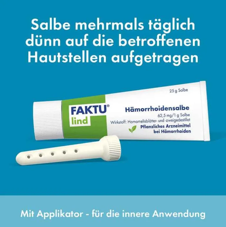 Hot Faktu lind Hämorrhoidensalbe mit Hamamelis, 25 g