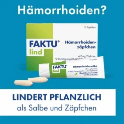 Sale Faktu lind Hämorrhoidenzäpfchen mit Hamamelis, 10 St
