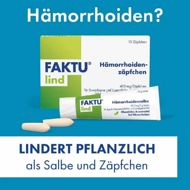 Sale Faktu lind Hämorrhoidenzäpfchen mit Hamamelis, 25 St