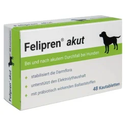 Felipren akut Kautabletten bei und nach Durchfall für Hunde, 48 St