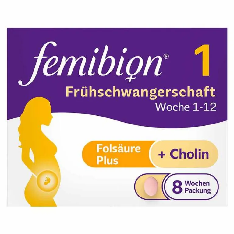 Online Femibion 1 Frühschwangerschaft Tabletten – 56 Stück in der 8-Wochen-Packung, 56 St