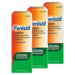 Online Fenistil Tropfen, Dimetindenmaleat 1 mg/ ml zum Einnehmen, Antiallergikum, 3X20 ml