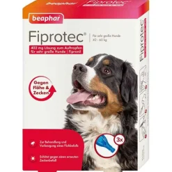Outlet Fiprotec 402 mg Lösung z.Auftr.für sehr größe Hunde, 3X4.02 ml Flöhe, Zecken & Co.