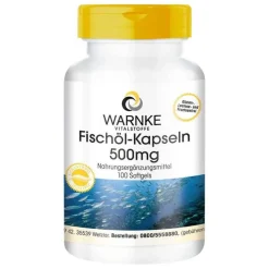 Fischöl Kapseln 500 mg, 100 St Omega 3 Kapseln