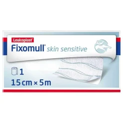 New Fixomull® skin sensitive 15 cm x 5 m, 1 St Mullbinden