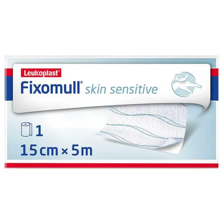 New Fixomull® skin sensitive 15 cm x 5 m, 1 St Mullbinden