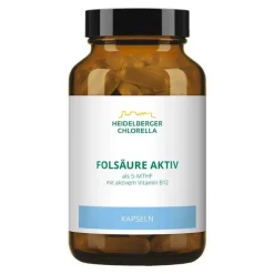 Heidelberger Chlorella Folsäure Aktiv plus Vitamin B12 aktiv Kapseln, 120 St