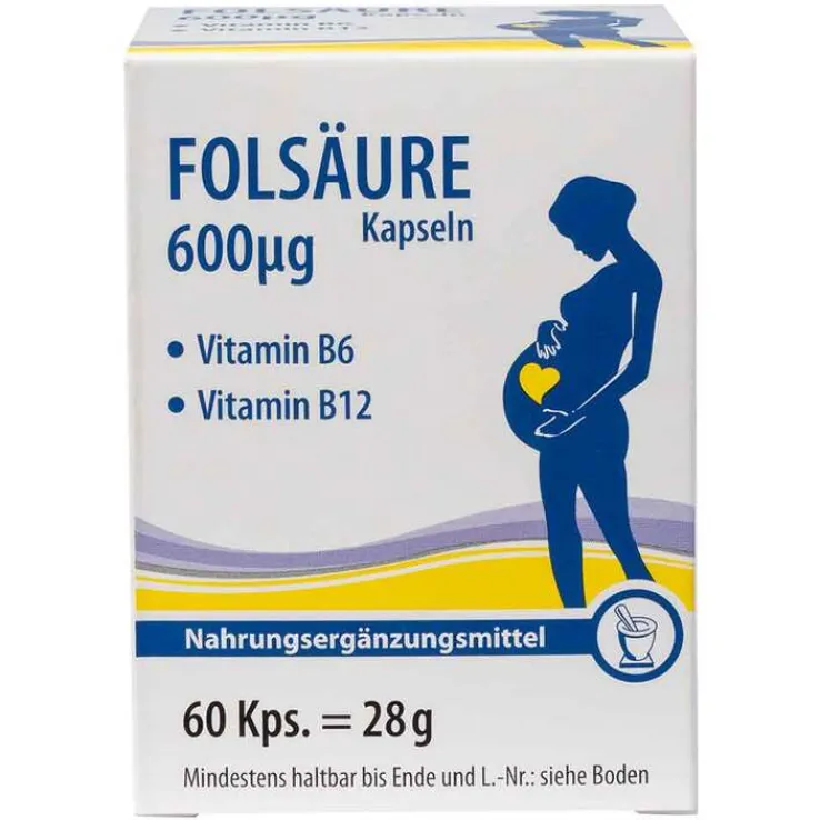 Folsäure Kapseln, 60 St