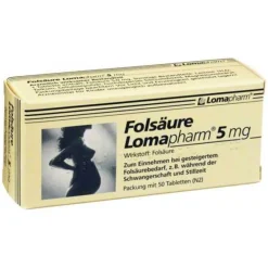 Discount Folsäure 5 mg Tabletten, 50 St Vitamin B9 (Folsäure)