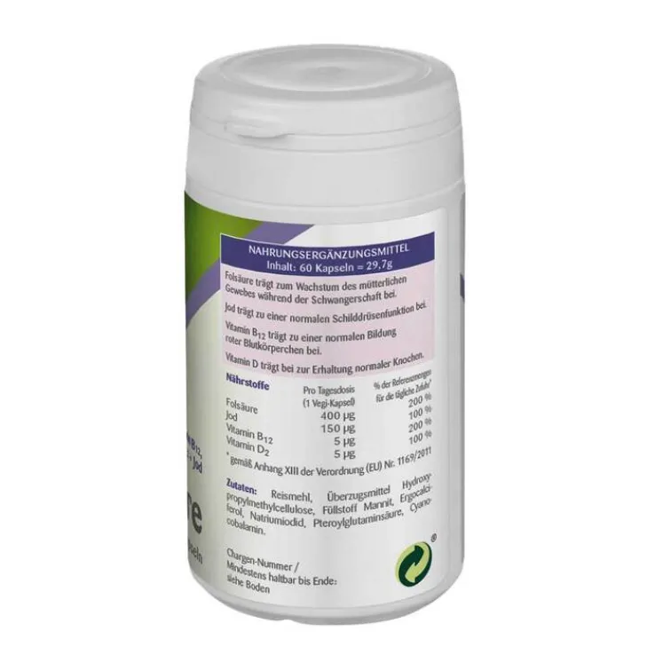 Folsäure Vegi-Kapseln, 60 St