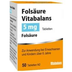 Hot Folsäure Vitabalans 5 mg Tabletten, 50 St