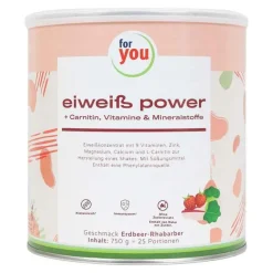 New For You Eiweiß Power Erdbeer-Rhabarber, 750 g