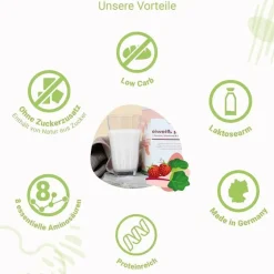 New For You Eiweiß Power Erdbeer-Rhabarber, 750 g