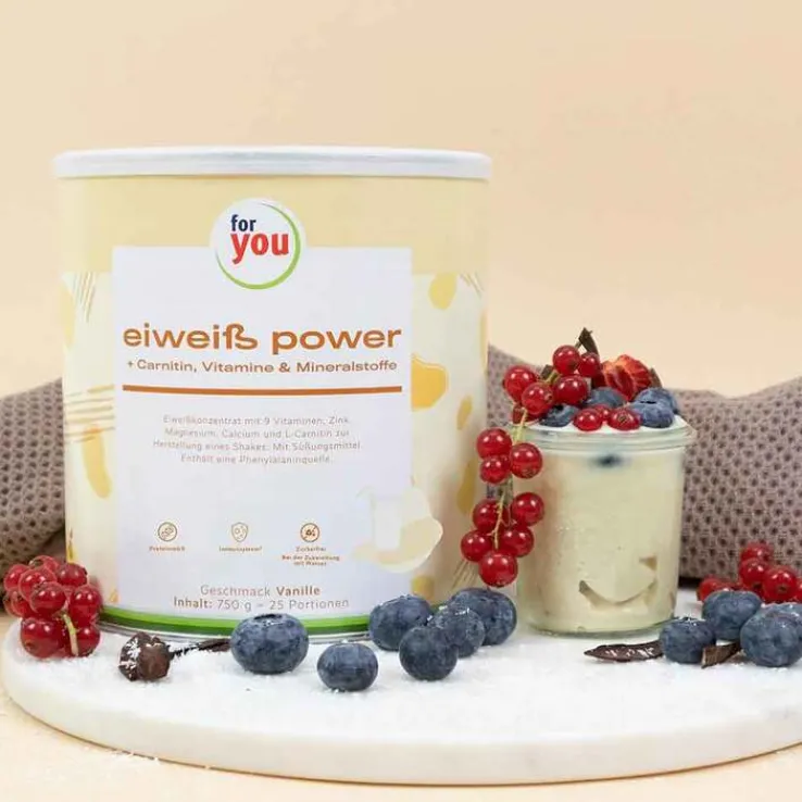 For You Eiweiß Power Vanille, 750 g