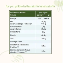 Outlet For You präbio ballaststoffe Pulver, 420 g Verdauung