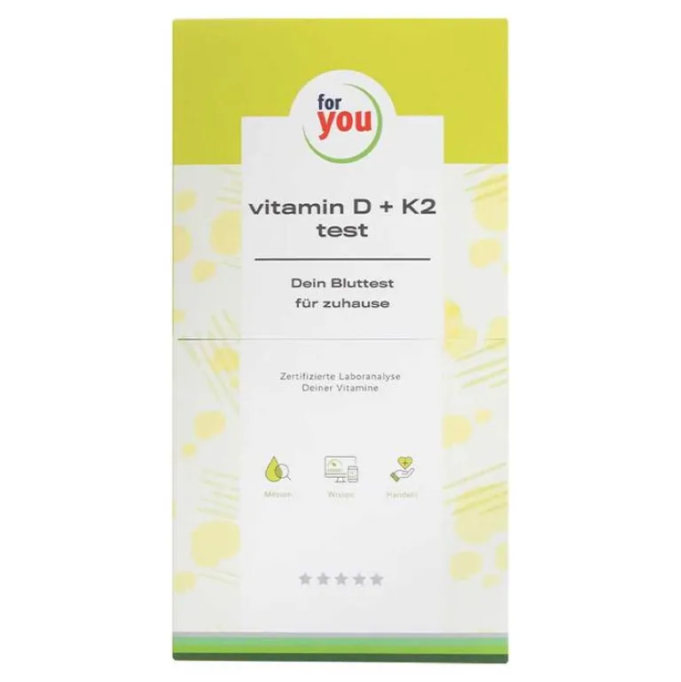 For You vitamin D3 & K2 test Bluttest für zuhause, 1 St Sonstige Tests