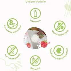 Discount For You whey protein isolate Joghurt-Himbeere Pulver , 600 g