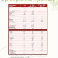 Discount For You whey protein isolate Joghurt-Himbeere Pulver , 600 g