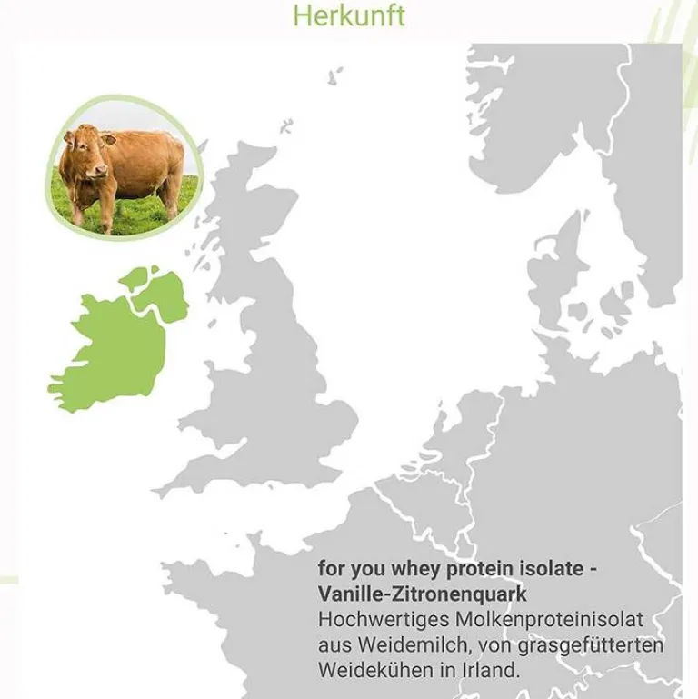 Clearance For You whey protein isolate Vanille-Zitronenquark, 600 g Aminosäuren