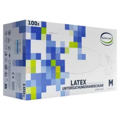 Online Forma-care Latex power grip Handschuhe Größe M, 100 St