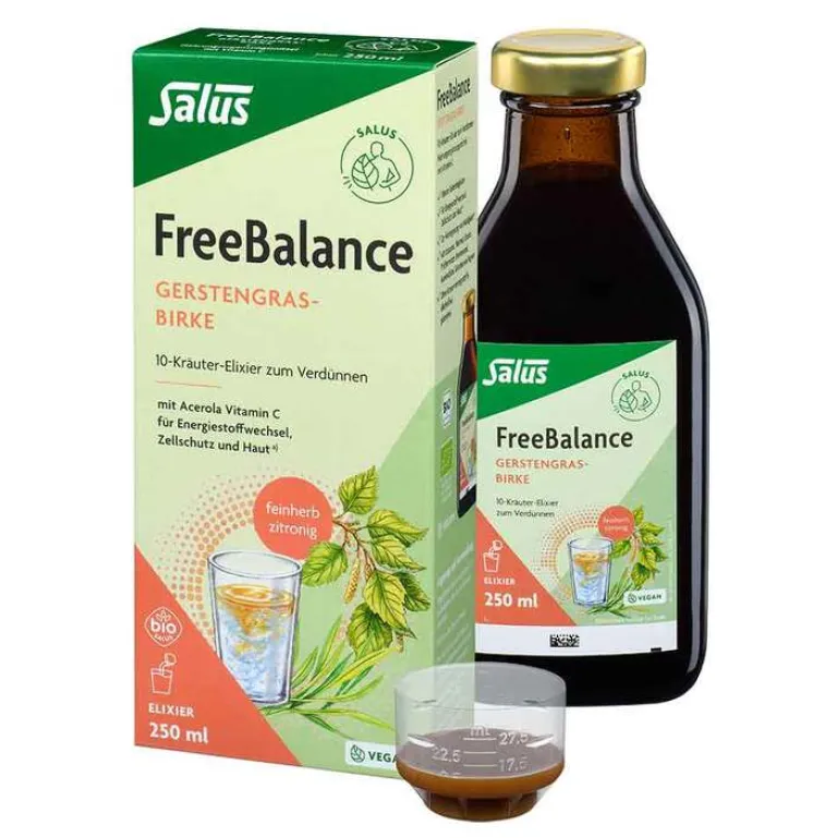 Online Salus Freebalance Gerstengras-Birke Elixier Bio, 250 ml