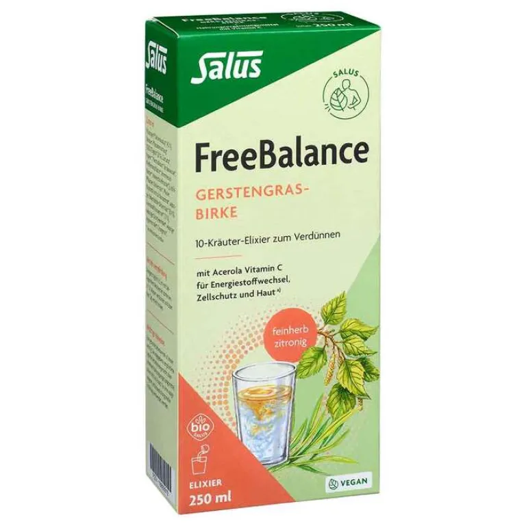 Online Salus Freebalance Gerstengras-Birke Elixier Bio, 250 ml