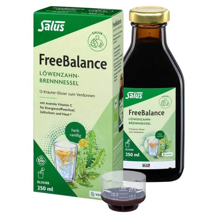 Freebalance Löwenzahn-Brennnessel Elixier Bio, 250 ml