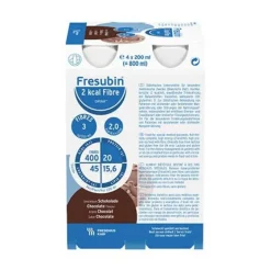 Clearance 2 kcal fibre Drink Schokolade Trinkflasche, 24X200 ml Trinknahrung