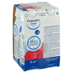 Fresubin Energy Drink Erdbeere Trinkflasche, 4X200 ml