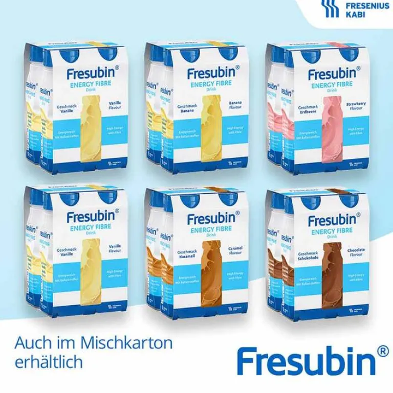 Outlet Energy Fibre Drink Mischkarton Trinkflasche, 6X4X200 ml Trinknahrung