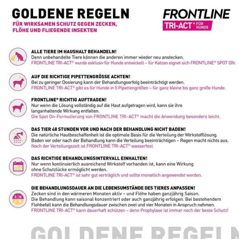 Clearance Frontline TRI-ACT® gegen Zecke, Floh und fliegende Insekten bei Hunden (10-20kg), 3 St
