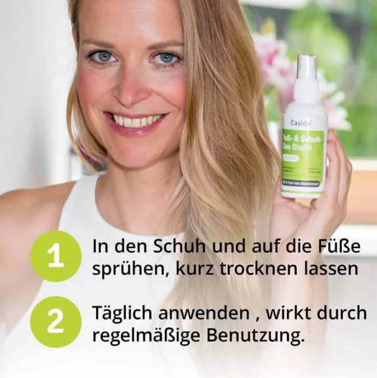 Best Casida Fuss und Schuhdeo Biofit pflanzlich Spray, 100 ml