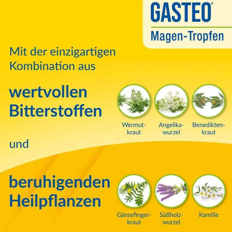 Outlet Gasteo Tropfen bei Magen-Darm-Beschwerden, 20 ml