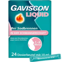 GAVISCON® Liquid Suspension bei Sodbrennen in der Schwangerschaft, 24X10 ml