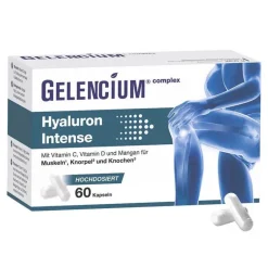 Outlet Gelencium Hyaluron Intense hochdosiert mit Vitamin C Kapseln , 60 St