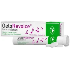 GeloRevoice Halstabletten Holunderblüte-Mentholfrei bei Heiserkeit, 20 St