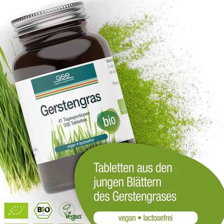 Gerstengras 500 mg Bio Tabletten, 500 St