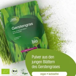 Online GSE Gerstengras Bio Pulver, 250 g