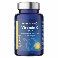 Best Gesund Leben Vitamin C 500 Kapseln, 60 St
