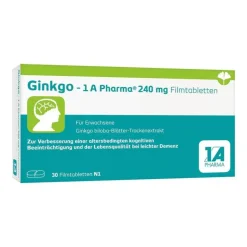 Ginkgo – 1 A Pharma® 240 mg Filmtabletten, 30 St