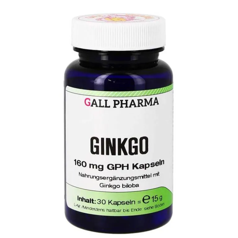 Hot Ginkgo 160 mg GPH Kapseln, 30 St Hirnleistung & Nerven|Durchblutung
