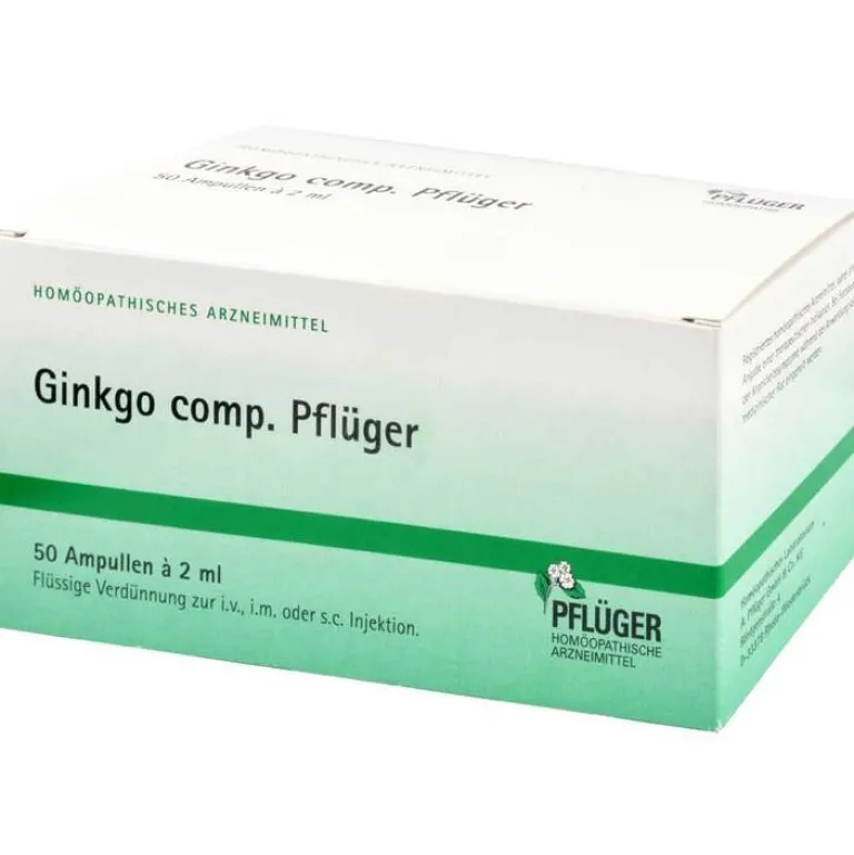 New Ginkgo comp. Ampullen, 50 St A. Pflüger