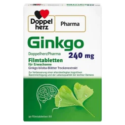 New DoppelherzPharma Ginkgo 240 mg Filmtabletten, 30 St