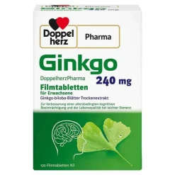 New DoppelherzPharma Ginkgo 240 mg Filmtabletten, 120 St