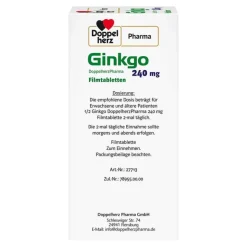 New DoppelherzPharma Ginkgo 240 mg Filmtabletten, 120 St